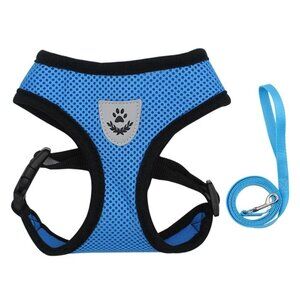 Dog Harness Cat Harness No Pull Comfort Padded Vest with Leash Size M